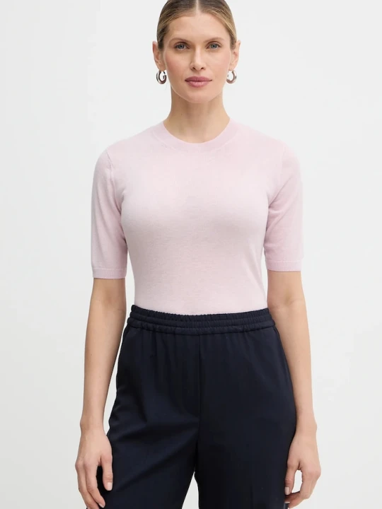 Zdjęcie produktu Weekend Max Mara t-shirt wełniany MAREA różowy
