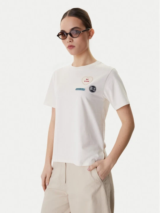 Zdjęcie produktu Weekend Max Mara T-Shirt West 2615971041 Écru Regular Fit Kremowy