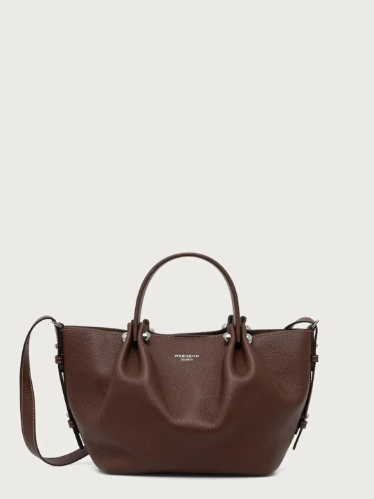 Zdjęcie produktu Weekend Max Mara torebka shopper damska skórzana WKADRITTO brązowy