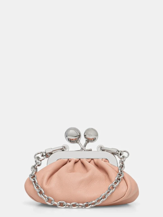 Zdjęcie produktu Weekend Max Mara torebka skórzana DIOMEDE różowy