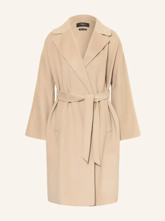 Zdjęcie produktu Weekend Max Mara Wełniany Płaszcz Civada braun JASNOBRĄZOWY