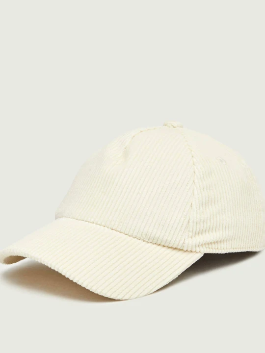 Zdjęcie produktu Weekend MaxMara Bejsbolówka Wkaragno | sztruks kremowy