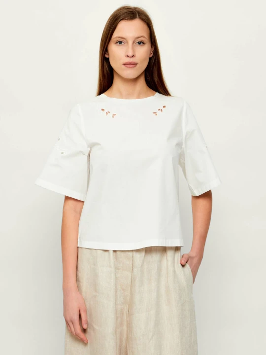 Zdjęcie produktu Weekend MaxMara Bluzka Wkdtarga | Relaxed fit biały