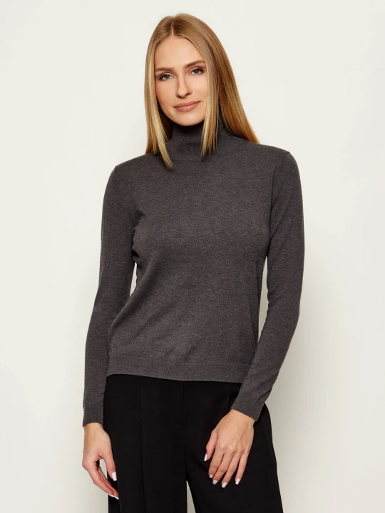 Zdjęcie produktu Weekend MaxMara Golf KIKU | Regular Fit | z dodatkiem jedwabiu grafitowy