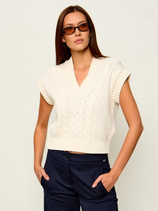 Zdjęcie produktu Weekend MaxMara Kamizelka Wkdpascia | Loose fit ecru