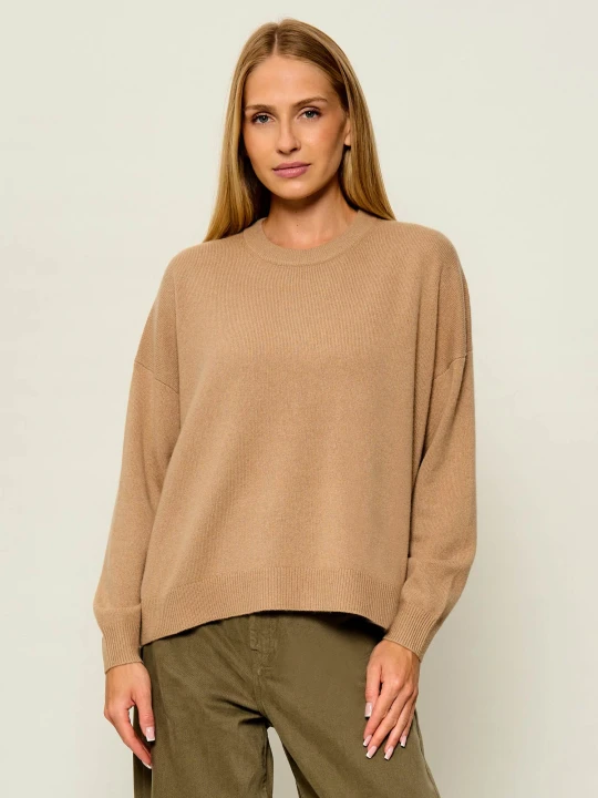 Zdjęcie produktu Weekend MaxMara Kaszmirowy sweter Wkddetto | Loose fit beżowy