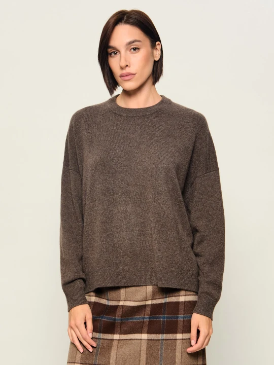 Zdjęcie produktu Weekend MaxMara Kaszmirowy sweter Wkddetto | Loose fit brązowy