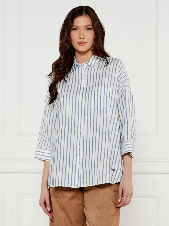 Zdjęcie produktu Weekend MaxMara Lniana koszula CANTORE | Loose fit niebieski