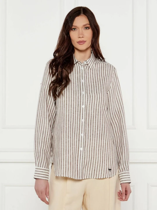 Zdjęcie produktu Weekend MaxMara Lniana koszula JOSEF | Regular Fit brązowy