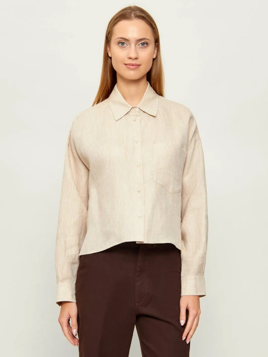 Zdjęcie produktu Weekend MaxMara Lniana koszula WKDCAPO | Relaxed fit beżowy