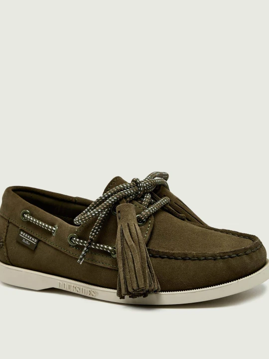 Zdjęcie produktu Weekend MaxMara Mokasyny WKADOCKSIDE | zamsz khaki