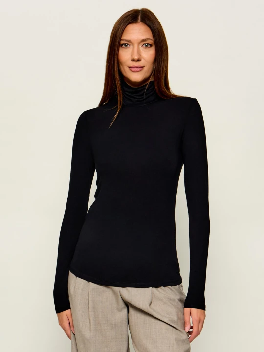 Zdjęcie produktu Weekend MaxMara Półgolf Wkdmultif | Slim Fit czarny