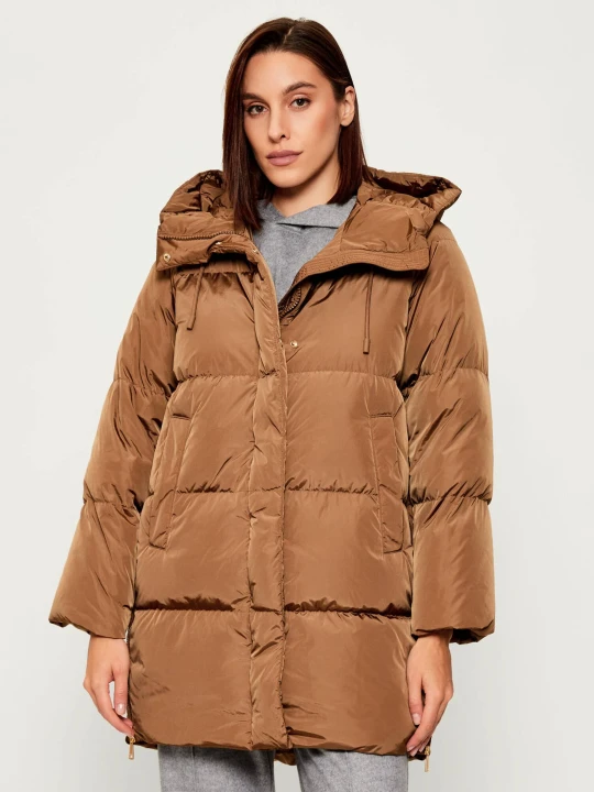 Zdjęcie produktu Weekend MaxMara Puchowa kurtka NEWBEMBO | Regular Fit beżowy