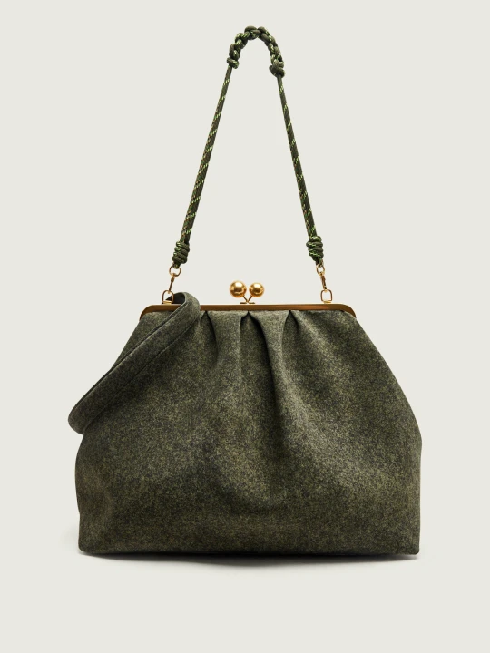Zdjęcie produktu Weekend MaxMara Shopperka Wkautile Pasticcino | Weekend Max Mara x Robert Rabensteiner | zamsz zielony