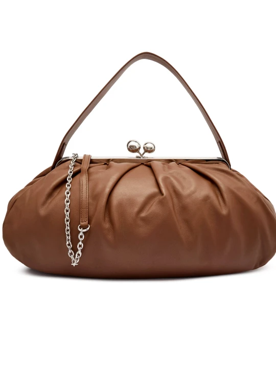 Zdjęcie produktu Weekend MaxMara Skórzana torebka na ramię Pasticcino PROVINO brązowy