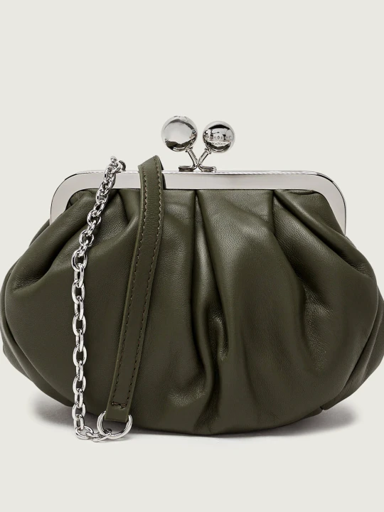 Zdjęcie produktu Weekend MaxMara Skórzana listonoszka / kopertówka Prati Pasticcino zielony