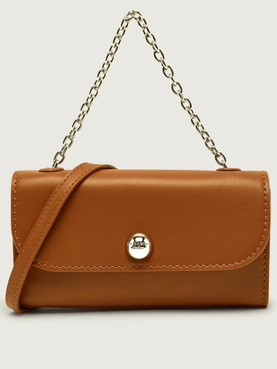 Zdjęcie produktu Weekend MaxMara Skórzana torebka na ramię Wkacalao brązowy