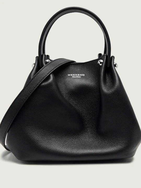 Zdjęcie produktu Weekend MaxMara Skórzany kuferek + saszetka Wkadritto czarny