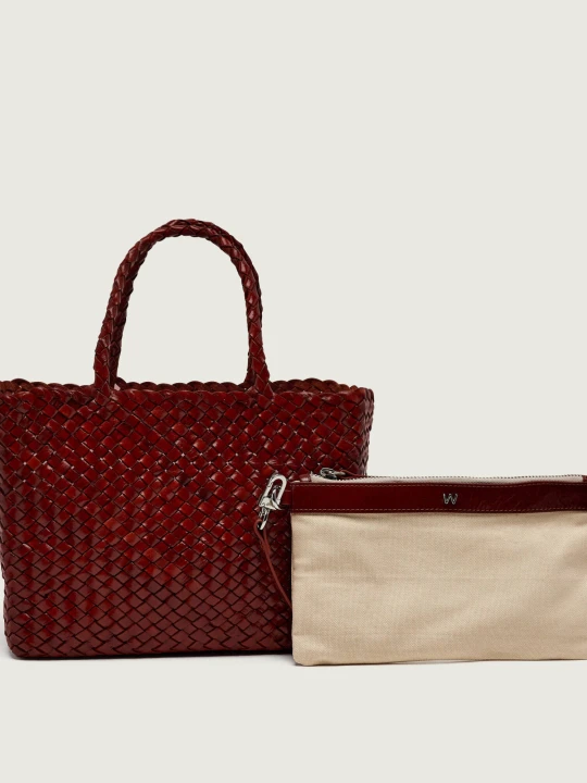 Zdjęcie produktu Weekend MaxMara Skórzany kuferek + saszetka WKAORLI brązowy