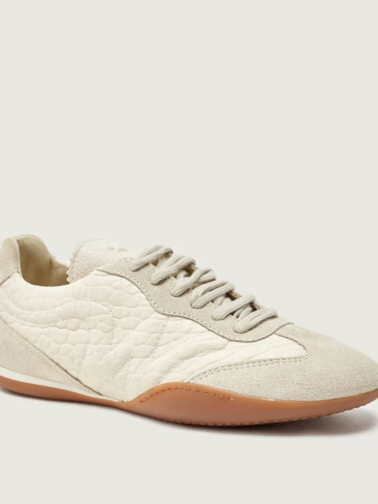 Zdjęcie produktu Weekend MaxMara Sneakersy WKALANCIA | skóra | zamsz ecru