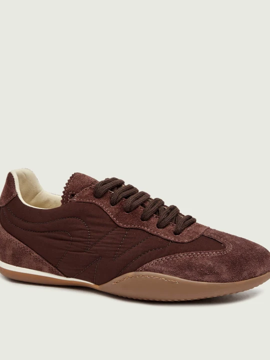 Zdjęcie produktu Weekend MaxMara Sneakersy Wkalancia | zamsz brązowy
