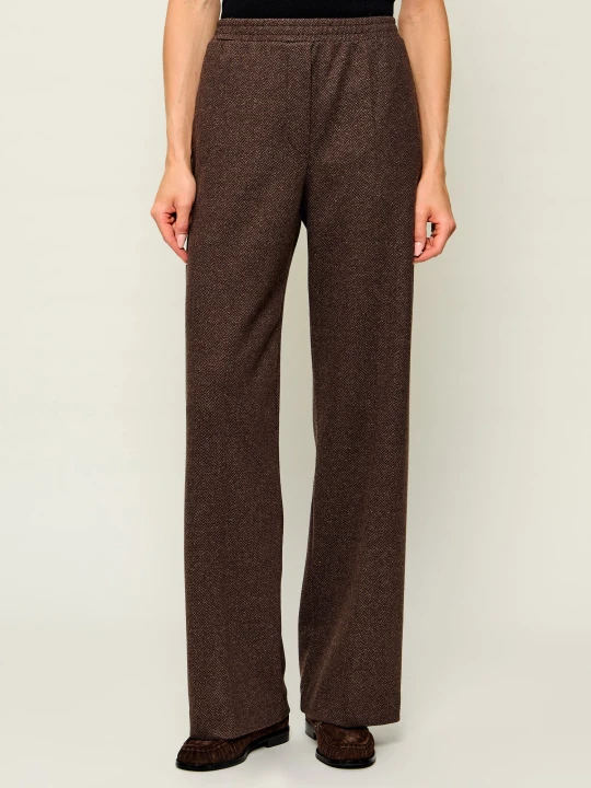 Zdjęcie produktu Weekend MaxMara Spodnie Wkdeditta | Relaxed fit | z dodatkiem wełny brązowy
