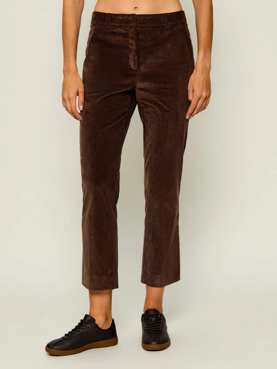 Zdjęcie produktu Weekend MaxMara Spodnie Wkdmarruca | Slim Fit | sztruks brązowy