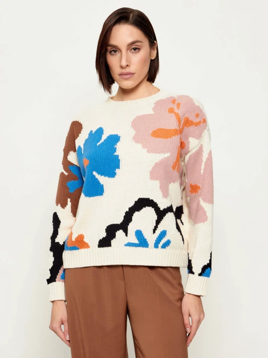 Zdjęcie produktu Weekend MaxMara Sweter WKDCELEBRE | Relaxed fit beżowy
