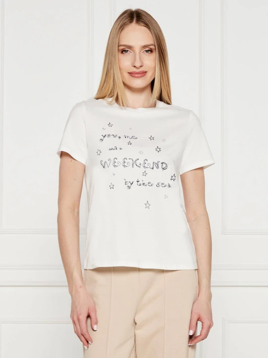 Zdjęcie produktu Weekend MaxMara T-shirt ARA | Regular Fit biały
