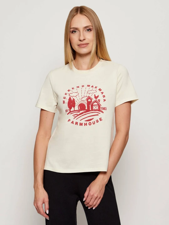 Zdjęcie produktu Weekend MaxMara T-shirt CLOWN | Regular Fit ecru