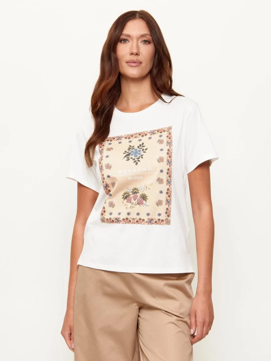 Zdjęcie produktu Weekend MaxMara T-shirt PANTERA | Regular Fit biały