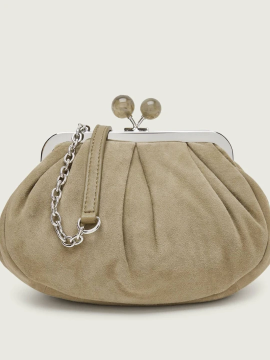 Zdjęcie produktu Weekend MaxMara Torebka na ramię WKAVALOIS Pasticcino | zamsz beżowy