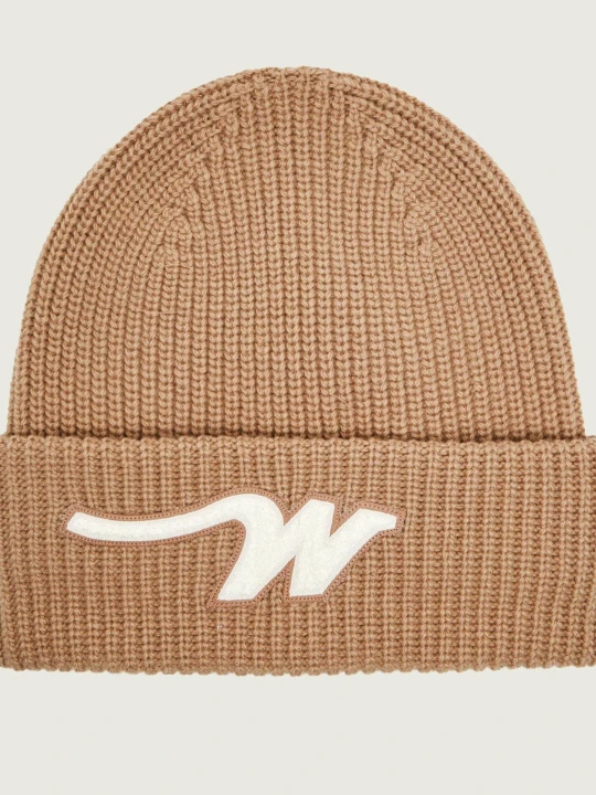 Zdjęcie produktu Weekend MaxMara Wełniana czapka Wkaalben beżowy
