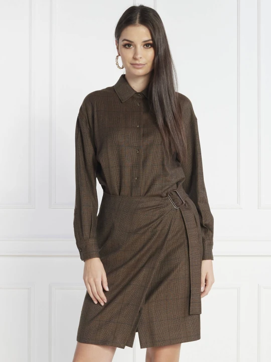 Zdjęcie produktu Weekend MaxMara Wełniana sukienka ADERIRE brązowy