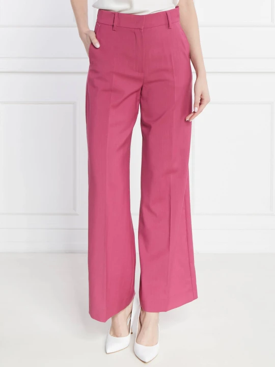 Zdjęcie produktu Weekend MaxMara Wełniane spodnie | Regular Fit fuksja