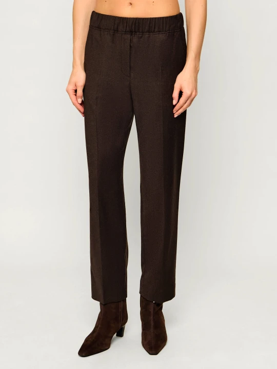 Zdjęcie produktu Weekend MaxMara Wełniane spodnie Wkdhateley | Regular Fit brązowy