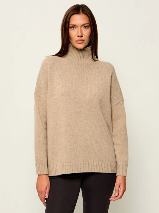 Zdjęcie produktu Weekend MaxMara Wełniany golf Borgia | Oversize fit beżowy