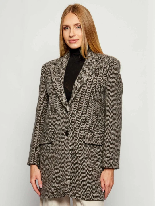 Zdjęcie produktu Weekend MaxMara Wełniany płaszcz MAIORCA szary