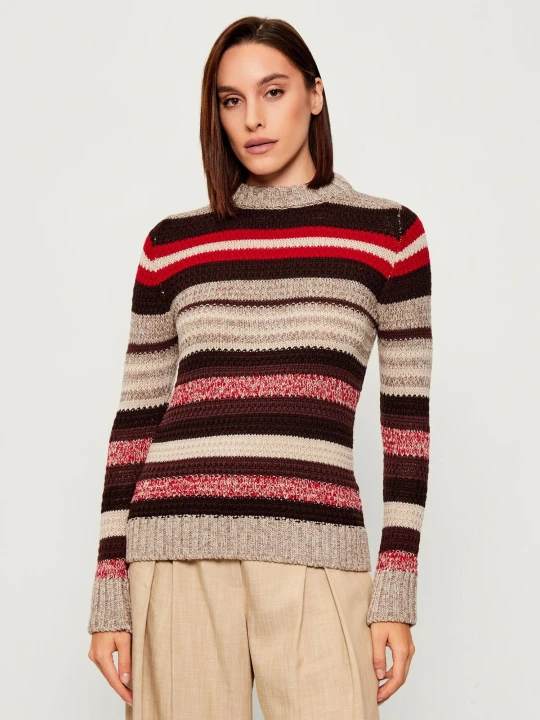Zdjęcie produktu Weekend MaxMara Wełniany półgolf ILDE | Regular Fit brązowy