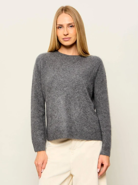 Zdjęcie produktu Weekend MaxMara Wełniany sweter Wkdeco | Regular Fit | z dodatkiem kaszmiru szary