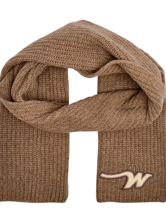 Zdjęcie produktu Weekend MaxMara Wełniany szal BARDIES brązowy
