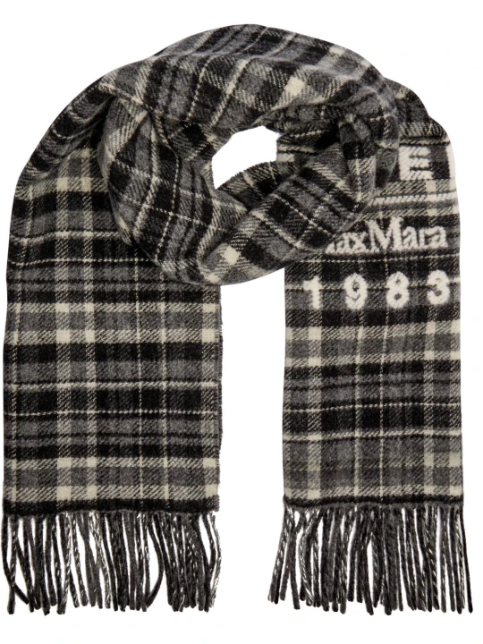 Zdjęcie produktu Weekend MaxMara Wełniany szal PAGELLA grafitowy