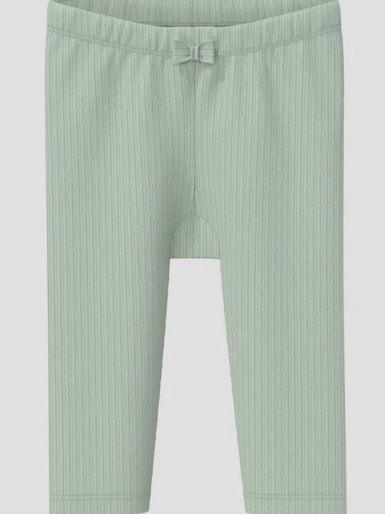 Zdjęcie produktu Weiche Leggings aus Rippware mit Schleifen-Detail s.Oliver zielony