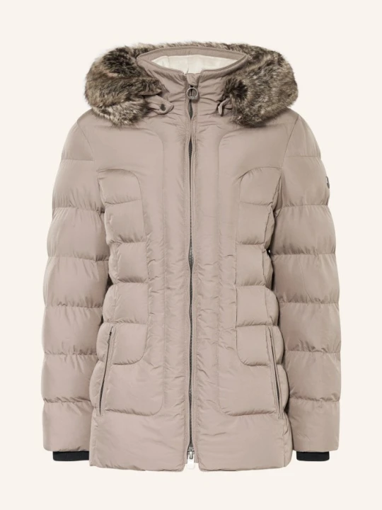Zdjęcie produktu Wellensteyn Kurtka Pikowana Belvitesse Medium Z Odpinanym Sztucznym Futrem beige