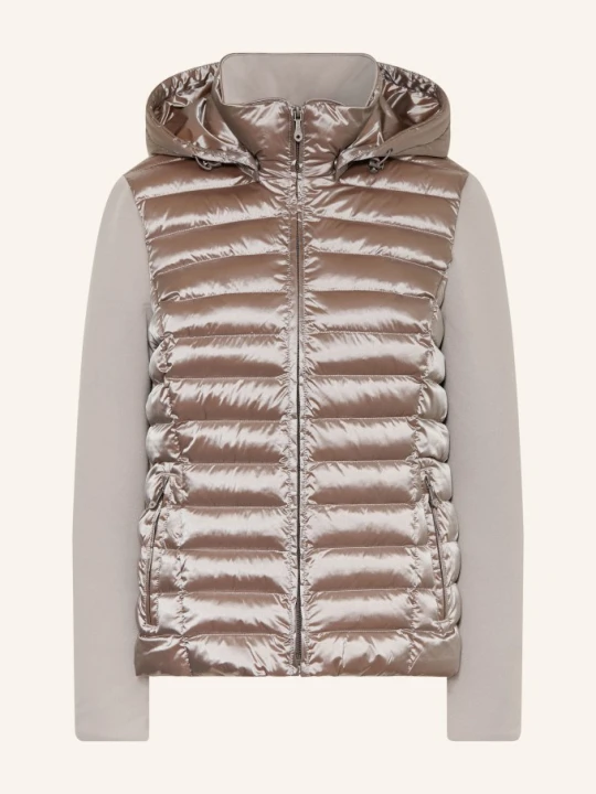 Zdjęcie produktu Wellensteyn Kurtka Pikowana Italy Combi Italco Z Mieszanki Materiałów, Z Odpinanym Kapturem beige