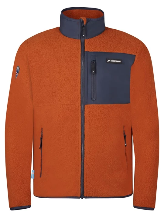 Zdjęcie produktu Westfjord Kurtka polarowa "Glymur" w kolorze pomarańczowym rozmiar: XL