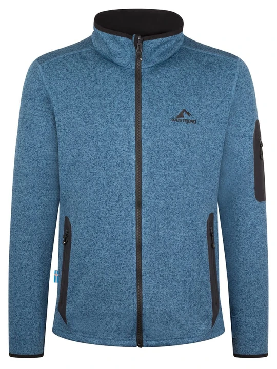 Zdjęcie produktu Westfjord Kurtka polarowa "Katla" w kolorze niebieskim rozmiar: 4XL