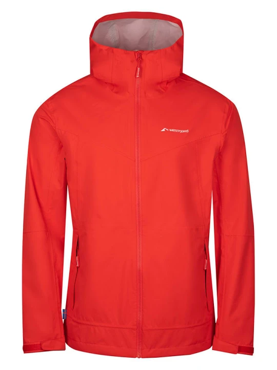 Zdjęcie produktu Westfjord Kurtka przeciwdeszczowa "Keilir" w kolorze czerwonym rozmiar: 3XL