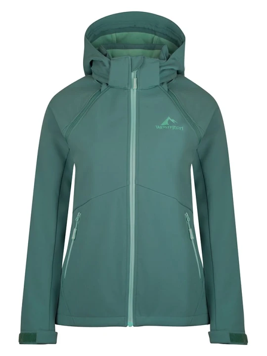 Zdjęcie produktu Westfjord Kurtka softshellowa 2w1 "Askja XT" w kolorze turkusowym rozmiar: M