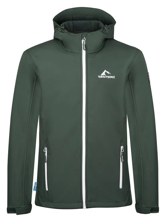 Zdjęcie produktu Westfjord Kurtka softshellowa "Edfjall" w kolorze ciemnozielonym rozmiar: XL